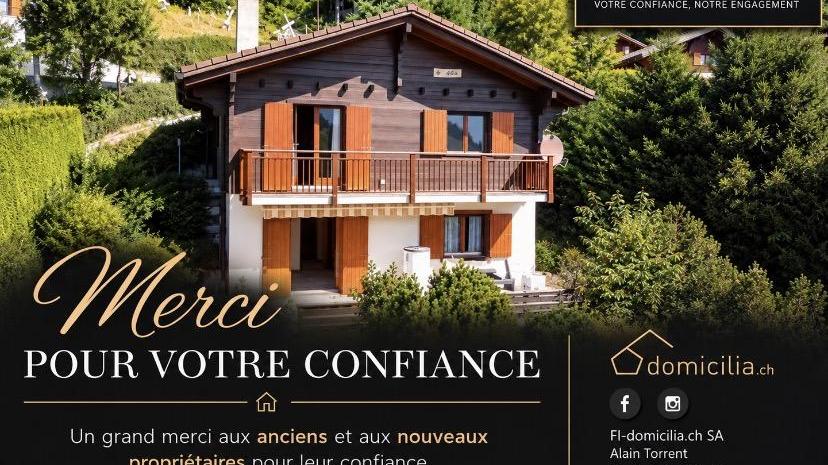 A vendre 1974 Arbaz Chalet pi&egrave;ce(s) 4.5