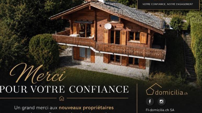 A vendre 1974 Arbaz Chalet pi&egrave;ce(s) 4.5